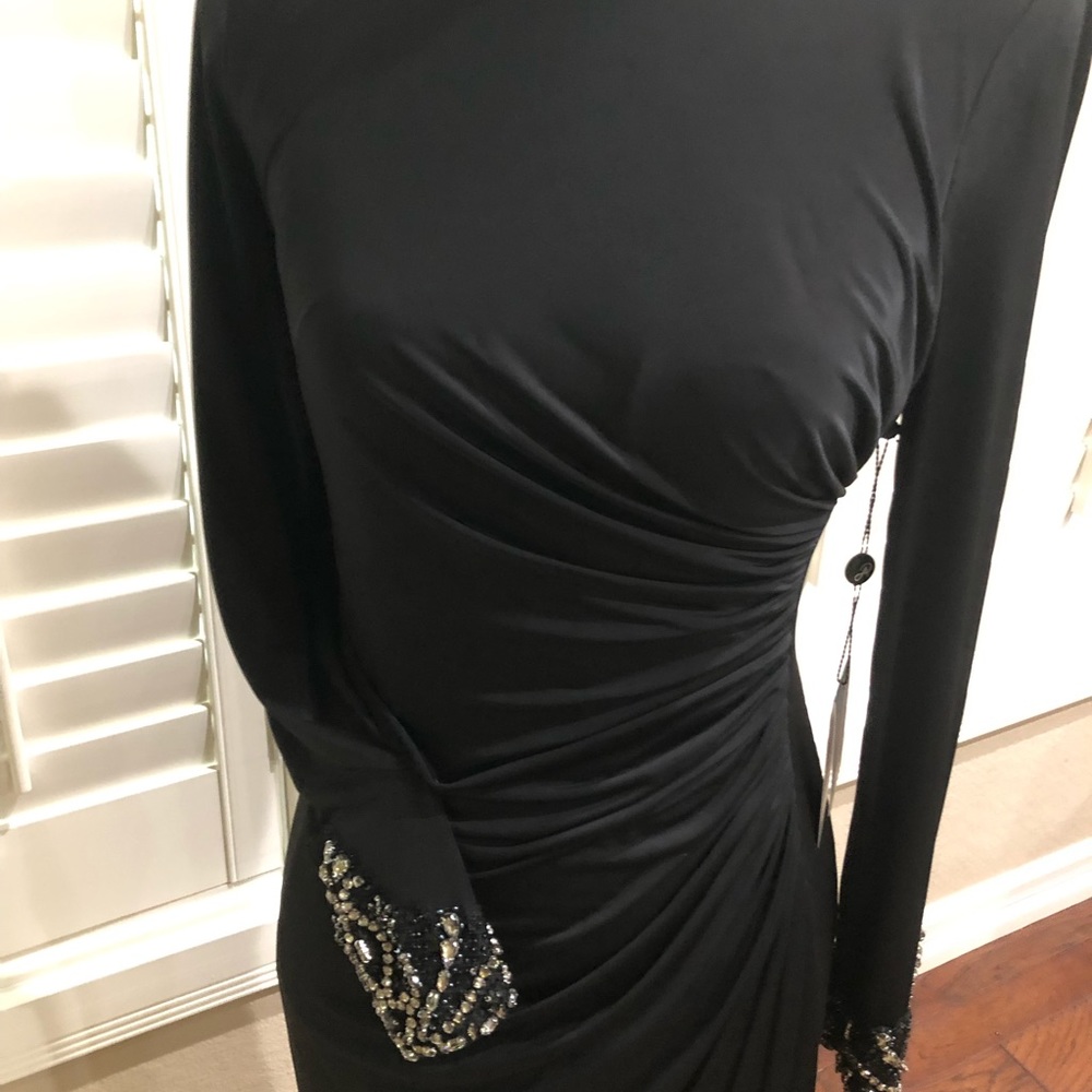 NWT Adrianna Papell Venetian Drape gown Size 2M - Picture 2 of 7